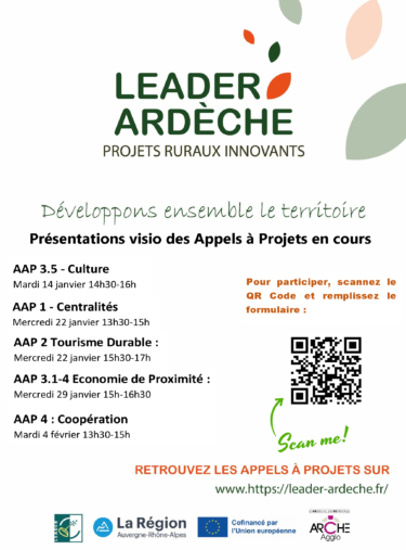 Les appels à projets du programme LEADER Ardèche