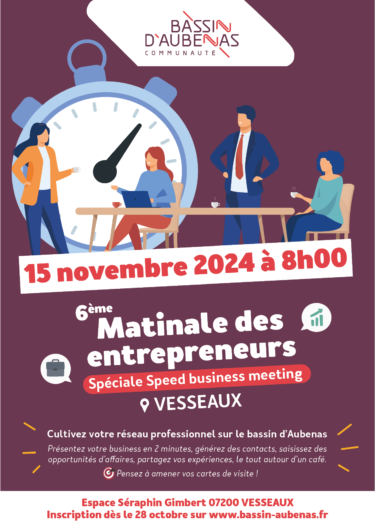 Matinale des Entrepreneurs #6 : Inscrivez-vous !