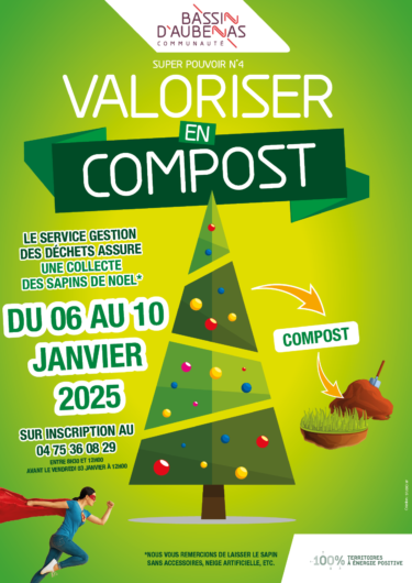 Collecte des sapins du 6 au 10 janvier 2025